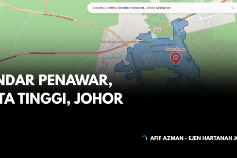 Peta Taman Desaru Utama, Bandar Penawar Johor dengan data hartanah daripada EdgeProp.